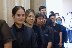 บรรยายกาศในพิธี